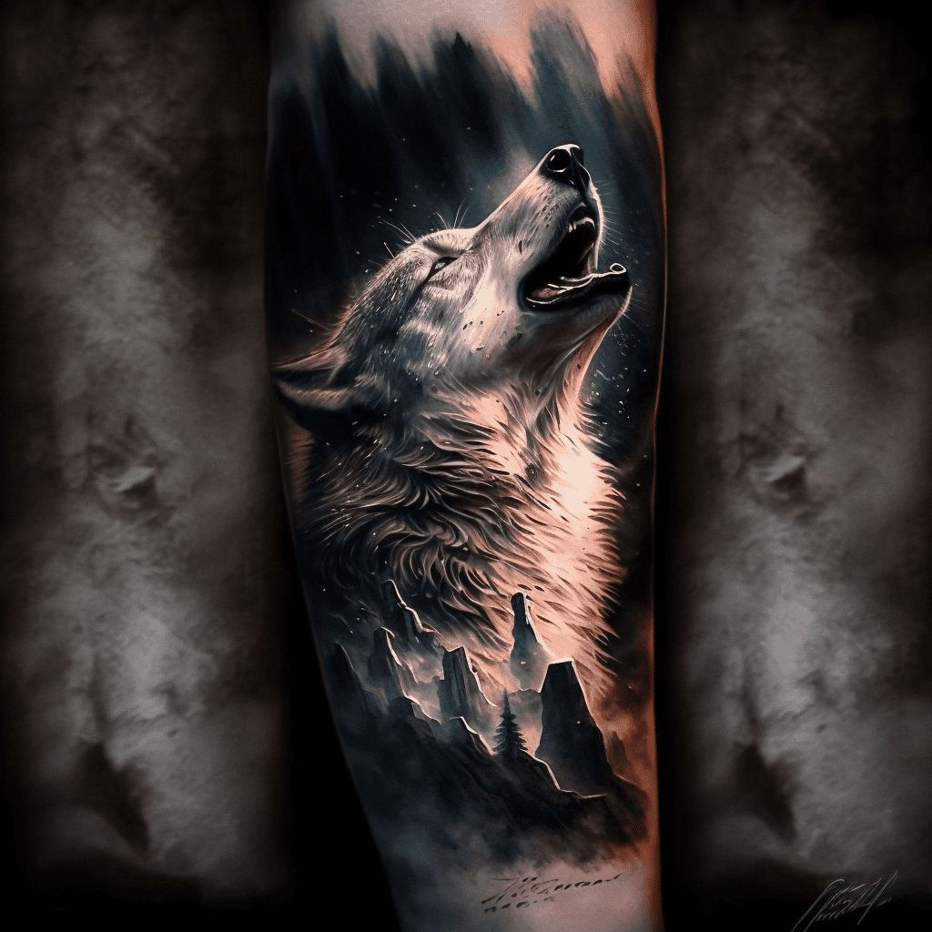 Wolf Tattoos For Forearm